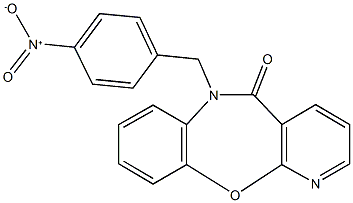 6-{4-nitrobenzyl}pyrido[2,3-b][1,5]benzoxazepin-5(6H)-one 结构式