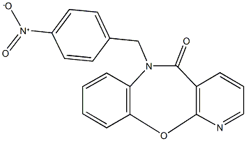 6-{4-nitrobenzyl}pyrido[2,3-b][1,5]benzoxazepin-5(6H)-one Struktur