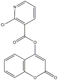 2-oxo-2H-chromen-4-yl 2-chloronicotinate Structure