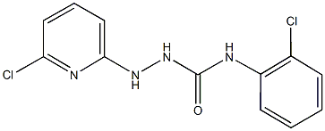 N-(2-chlorophenyl)-2-(6-chloro-2-pyridinyl)hydrazinecarboxamide Struktur