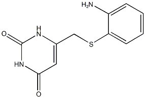 6-{[(2-aminophenyl)sulfanyl]methyl}-2,4(1H,3H)-pyrimidinedione 结构式