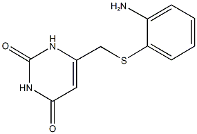 6-{[(2-aminophenyl)sulfanyl]methyl}-2,4(1H,3H)-pyrimidinedione Struktur