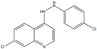 7-chloro-4-[2-(4-chlorophenyl)hydrazino]quinoline,444791-74-6,结构式