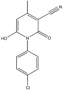 444791-76-8 1-(4-chlorophenyl)-6-hydroxy-4-methyl-2-oxo-1,2-dihydropyridine-3-carbonitrile