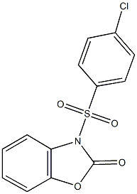 3-[(4-chlorophenyl)sulfonyl]-1,3-benzoxazol-2(3H)-one Structure