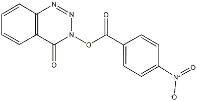 3-({4-nitrobenzoyl}oxy)-1,2,3-benzotriazin-4(3H)-one Structure