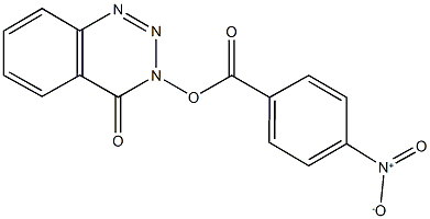 3-({4-nitrobenzoyl}oxy)-1,2,3-benzotriazin-4(3H)-one 结构式