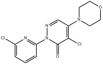 4-chloro-2-(6-chloro-2-pyridinyl)-5-(4-morpholinyl)-3(2H)-pyridazinone,444792-66-9,结构式