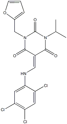 444793-51-5 1-(2-furylmethyl)-3-isopropyl-5-[(2,4,5-trichloroanilino)methylene]-2,4,6(1H,3H,5H)-pyrimidinetrione