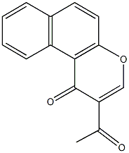 2-acetyl-1H-benzo[f]chromen-1-one Structure