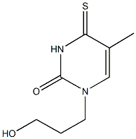 1-(3-hydroxypropyl)-5-methyl-4-thioxo-3,4-dihydropyrimidin-2(1H)-one 化学構造式