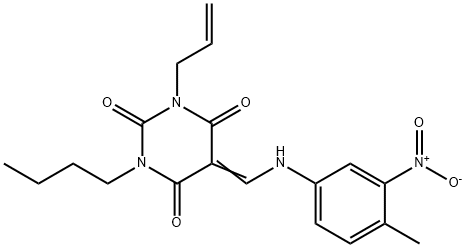 444793-90-2 1-allyl-3-butyl-5-({3-nitro-4-methylanilino}methylene)-2,4,6(1H,3H,5H)-pyrimidinetrione