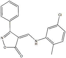 444794-09-6 4-[(5-chloro-2-methylanilino)methylene]-3-phenyl-5(4H)-isoxazolone