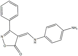 4-[(4-aminoanilino)methylene]-3-phenyl-5(4H)-isoxazolone Structure