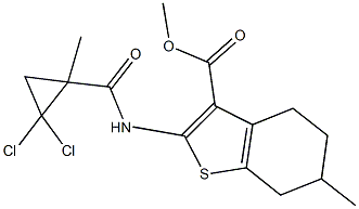 444905-39-9 methyl 2-{[(2,2-dichloro-1-methylcyclopropyl)carbonyl]amino}-6-methyl-4,5,6,7-tetrahydro-1-benzothiophene-3-carboxylate