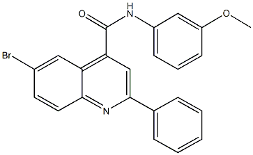 444905-59-3 6-bromo-N-(3-methoxyphenyl)-2-phenyl-4-quinolinecarboxamide
