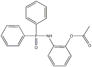 2-[(diphenylphosphoryl)amino]phenyl acetate Struktur