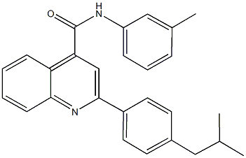 2-(4-isobutylphenyl)-N-(3-methylphenyl)-4-quinolinecarboxamide|