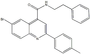 444906-30-3 6-bromo-2-(4-methylphenyl)-N-(2-phenylethyl)-4-quinolinecarboxamide
