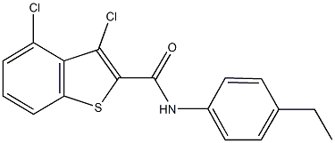 3,4-dichloro-N-(4-ethylphenyl)-1-benzothiophene-2-carboxamide Structure