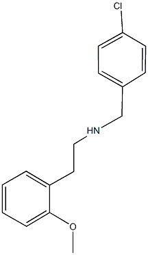 N-(4-chlorobenzyl)-N-[2-(2-methoxyphenyl)ethyl]amine Struktur