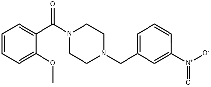 1-{3-nitrobenzyl}-4-(2-methoxybenzoyl)piperazine|