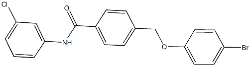 4-[(4-bromophenoxy)methyl]-N-(3-chlorophenyl)benzamide Structure