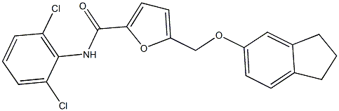 N-(2,6-dichlorophenyl)-5-[(2,3-dihydro-1H-inden-5-yloxy)methyl]-2-furamide|