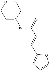 3-(2-furyl)-N-(4-morpholinyl)acrylamide 化学構造式