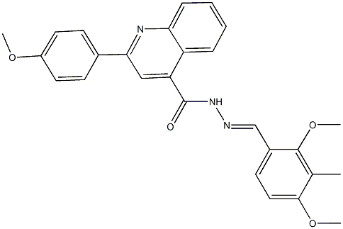 444923-38-0 N'-(2,4-dimethoxy-3-methylbenzylidene)-2-(4-methoxyphenyl)-4-quinolinecarbohydrazide