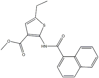 methyl 5-ethyl-2-(1-naphthoylamino)thiophene-3-carboxylate|