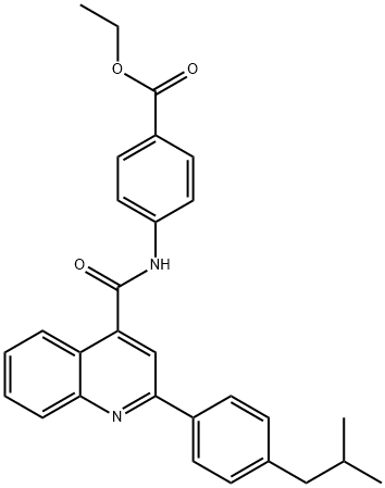 444924-06-5 ethyl 4-({[2-(4-isobutylphenyl)-4-quinolinyl]carbonyl}amino)benzoate