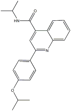 2-(4-isopropoxyphenyl)-N-isopropylquinoline-4-carboxamide Structure