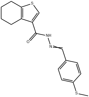 444924-26-9 N'-[4-(methylsulfanyl)benzylidene]-4,5,6,7-tetrahydro-1-benzothiophene-3-carbohydrazide