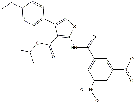 isopropyl 2-({3,5-dinitrobenzoyl}amino)-4-(4-ethylphenyl)-3-thiophenecarboxylate|