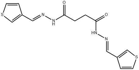 N'~1~,N'~4~-bis(3-thienylmethylene)succinohydrazide Structure