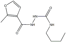 N-butyl-2-(2-methyl-3-furoyl)hydrazinecarboxamide Structure