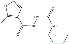 N-butyl-2-(2-methyl-3-furoyl)hydrazinecarboxamide,444926-75-4,结构式