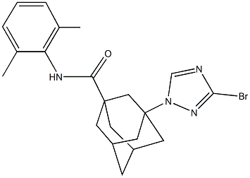 3-(3-bromo-1H-1,2,4-triazol-1-yl)-N-(2,6-dimethylphenyl)-1-adamantanecarboxamide|