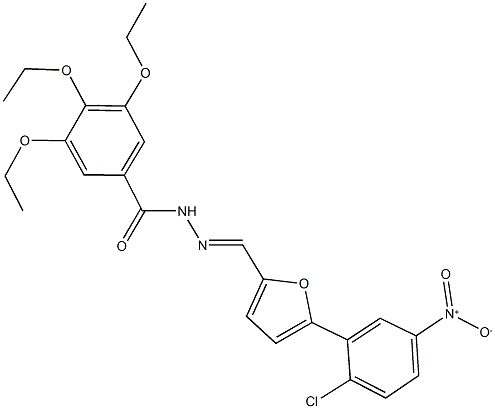 444927-10-0 N'-[(5-{2-chloro-5-nitrophenyl}-2-furyl)methylene]-3,4,5-triethoxybenzohydrazide