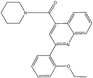 2-(2-ethoxyphenyl)-4-(1-piperidinylcarbonyl)quinoline Structure