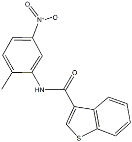 N-{5-nitro-2-methylphenyl}-1-benzothiophene-3-carboxamide|