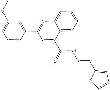 N'-(2-furylmethylene)-2-(3-methoxyphenyl)-4-quinolinecarbohydrazide Struktur