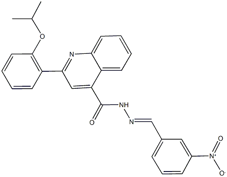 444932-17-6 N'-{3-nitrobenzylidene}-2-(2-isopropoxyphenyl)-4-quinolinecarbohydrazide