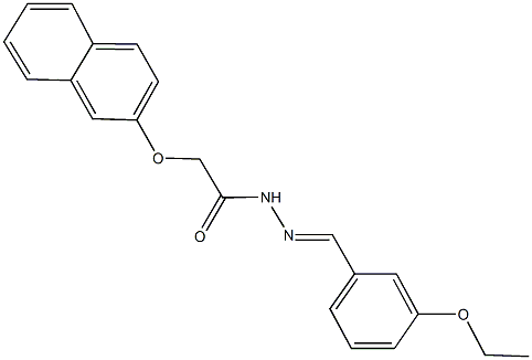 N'-(3-ethoxybenzylidene)-2-(2-naphthyloxy)acetohydrazide Structure