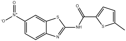 N-{6-nitro-1,3-benzothiazol-2-yl}-5-methyl-2-thiophenecarboxamide Struktur