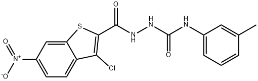 444932-60-9 2-({3-chloro-6-nitro-1-benzothien-2-yl}carbonyl)-N-(3-methylphenyl)hydrazinecarboxamide