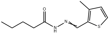 N'-[(3-methyl-2-thienyl)methylene]pentanohydrazide,444933-01-1,结构式