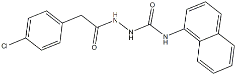 2-[(4-chlorophenyl)acetyl]-N-(1-naphthyl)hydrazinecarboxamide|