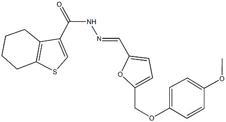 444933-31-7 N'-({5-[(4-methoxyphenoxy)methyl]-2-furyl}methylene)-4,5,6,7-tetrahydro-1-benzothiophene-3-carbohydrazide